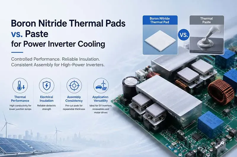 Boron Nitride Thermal Pads vs Paste for Power Inverter Cooling